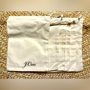 6 Standard J. Crew Jewelry Pouches/ Dust Bags